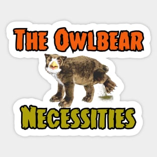 The Owlbear Necessities Sticker